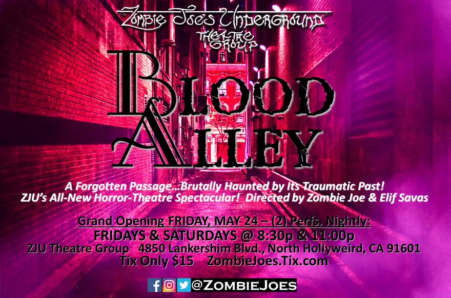 Zombie Joe's Underground Theater, ZJU, Blood Alley, North Hollywood, CA