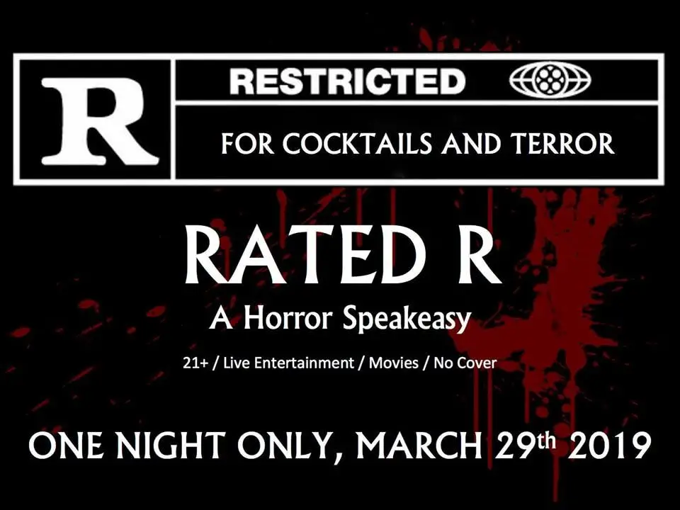 Rated R, Horror Speakeasy, Dinner & Drinks, Glendale, CA, Los Angeles