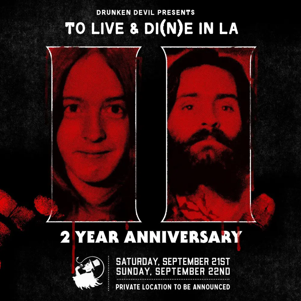 Drunken Devil, To Live and Di(n)e in LA, 2 Year Anniversary, Los Angeles, CA, Dinner and Drinks