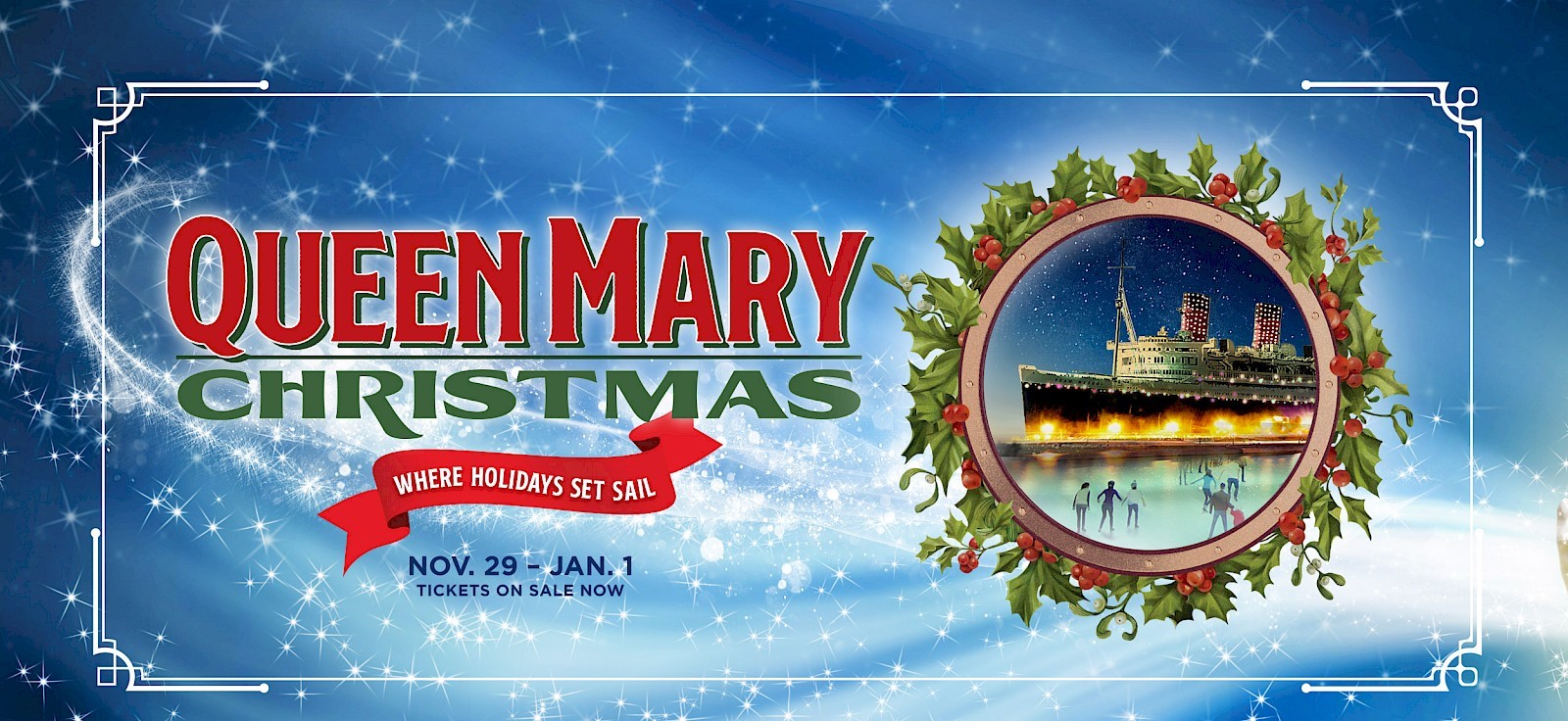 Queen Mary Christmas, Theme Parks, Large Scale Attractions, Installations, Long Beach, CA